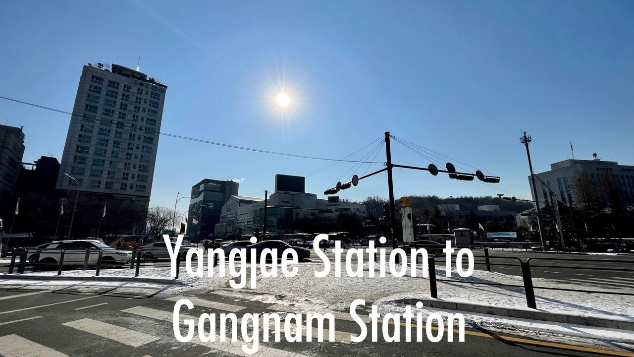 [5K Seoul] Yangjae Station to Gangnam Station (양재역에서 강남역까지)