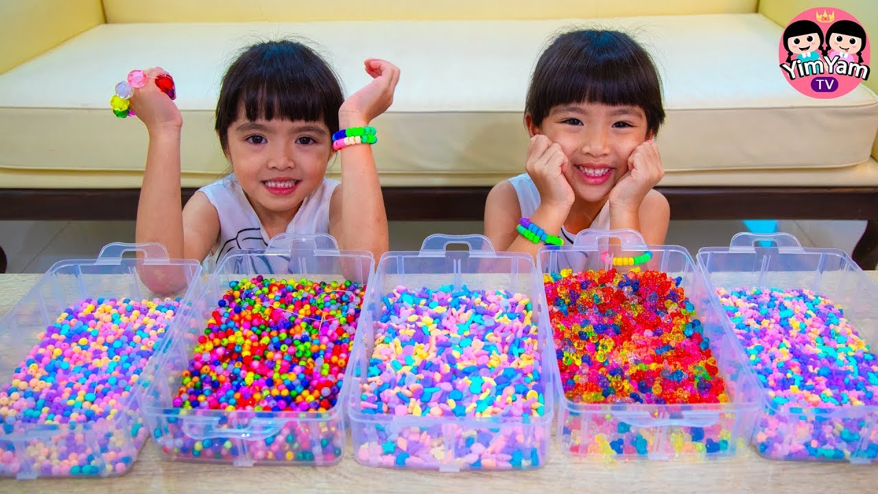 หนูยิ้มหนูแย้ม | ปิดเทอมทำกำไลลูกปัด ขาย2บาท