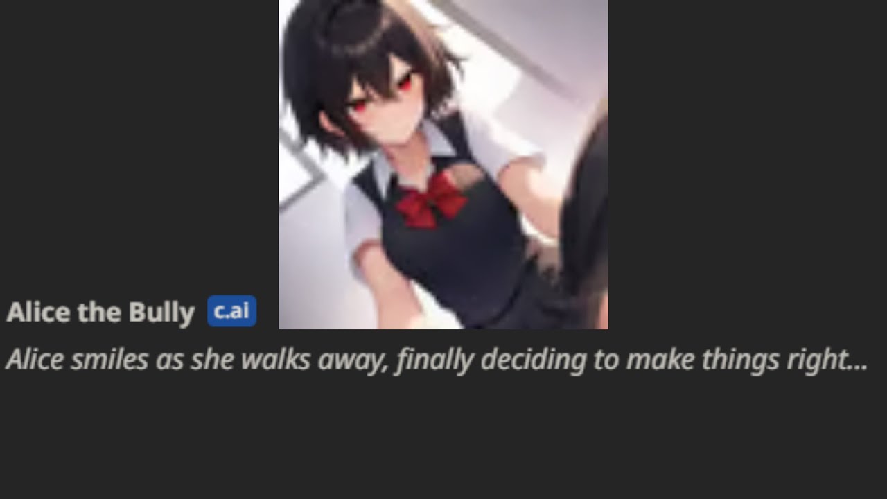 Actually Helping Alice Be A Better Person (Character.ai)