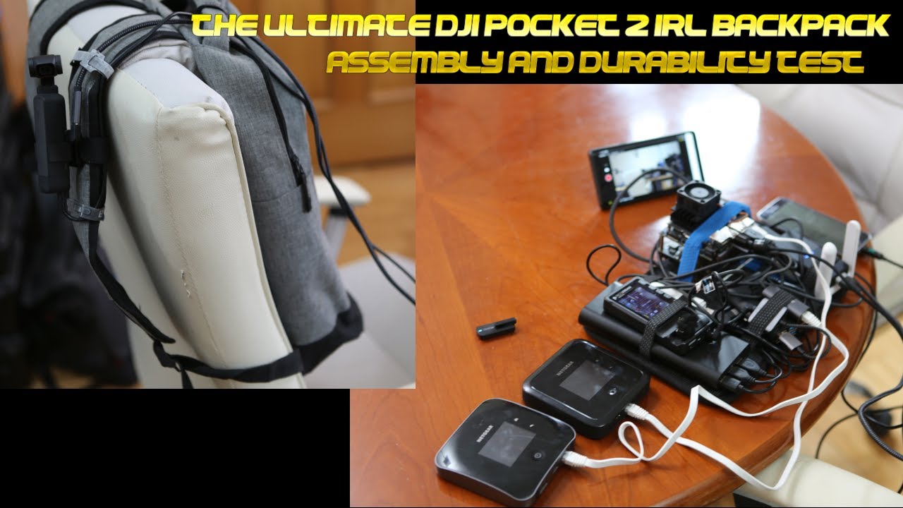 Уникальный рюкзак для потоковой передачи данных DJI Pocket 2 IRL с использованием Cosmostreamer и...