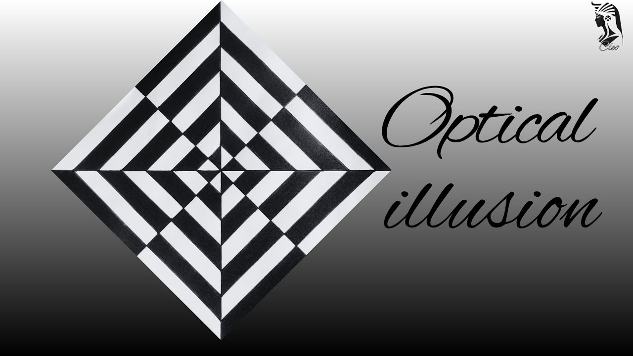 Hypnotic Diamond Illusion Drawing | Satisfying Geometric Art #geometricart #opticalillussion #art