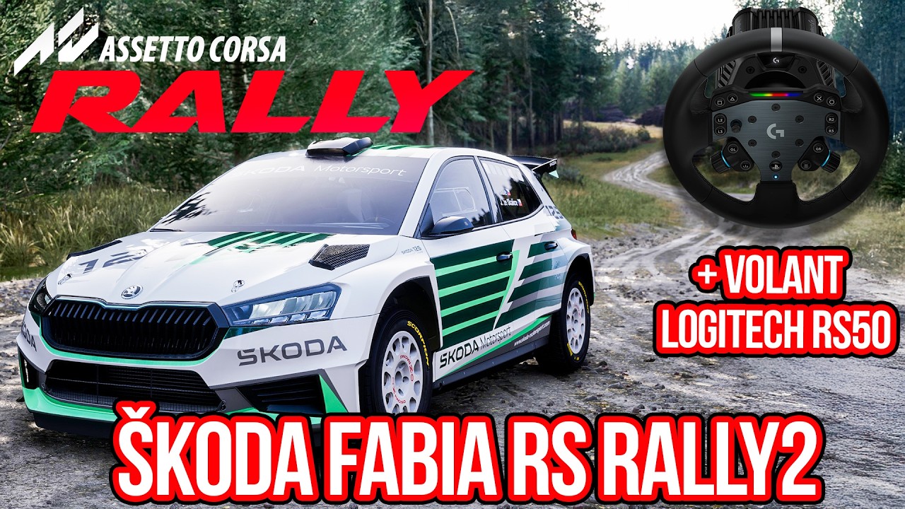 &Scaron;KODA FABIA RS RALLY2 + VOLANT LOGITECH RS50! | Assetto Corsa Rally