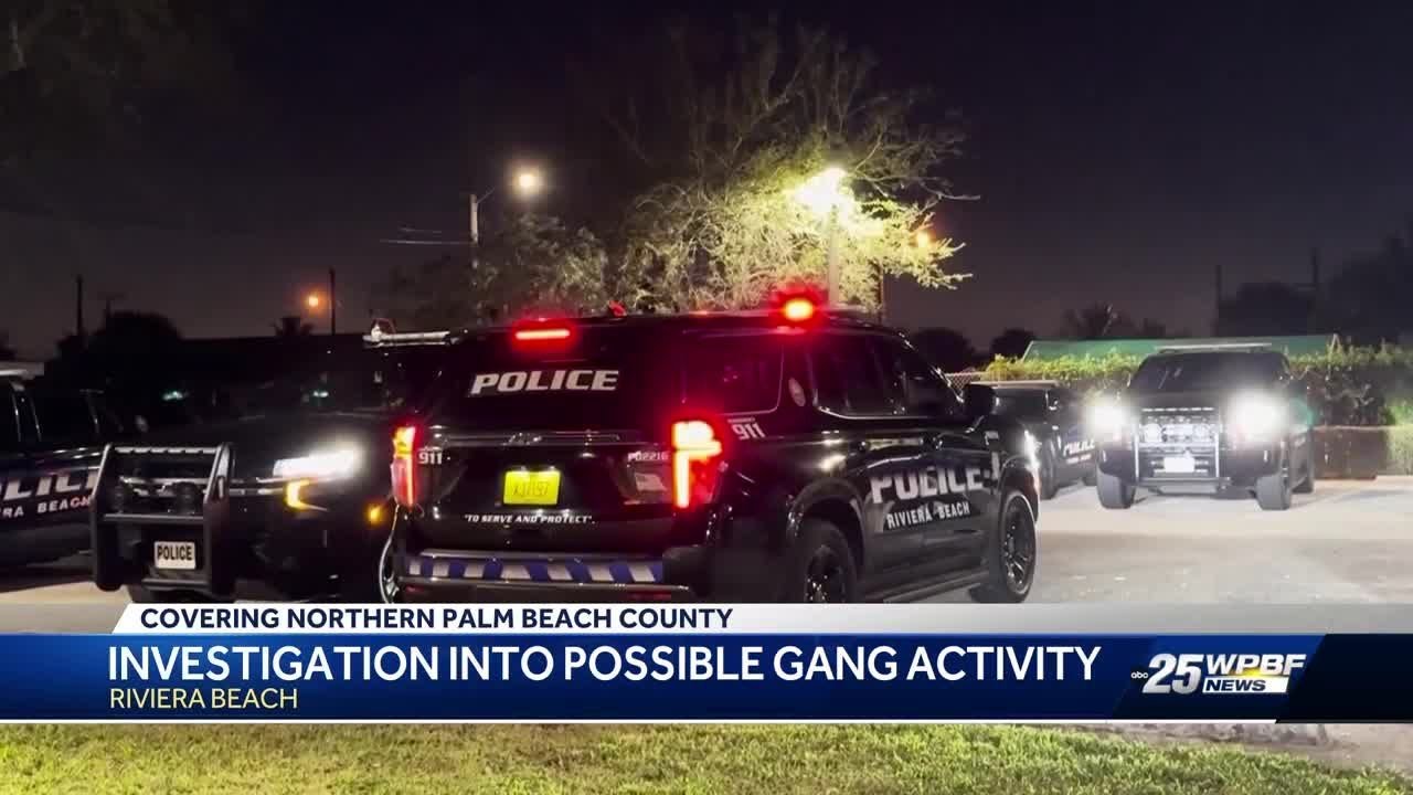 Riviera Beach Police Department detectives investigating gang following summer shootings