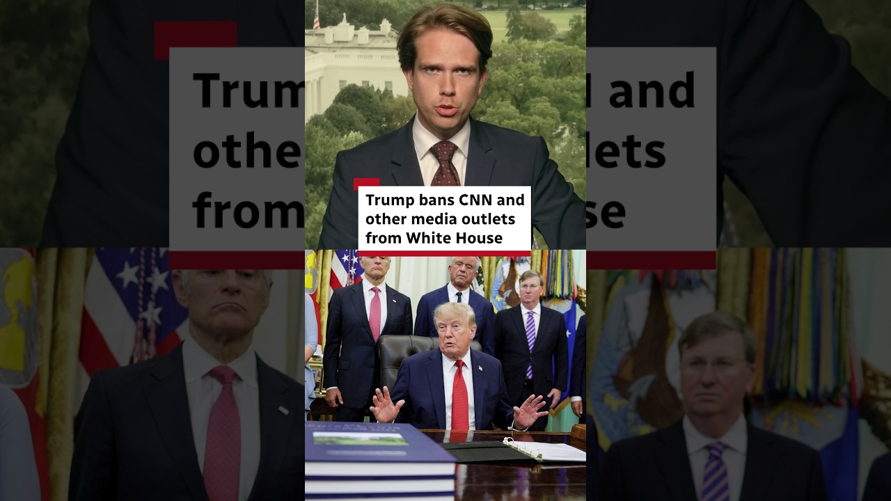 Trump bans CNN and other media outlets from White House