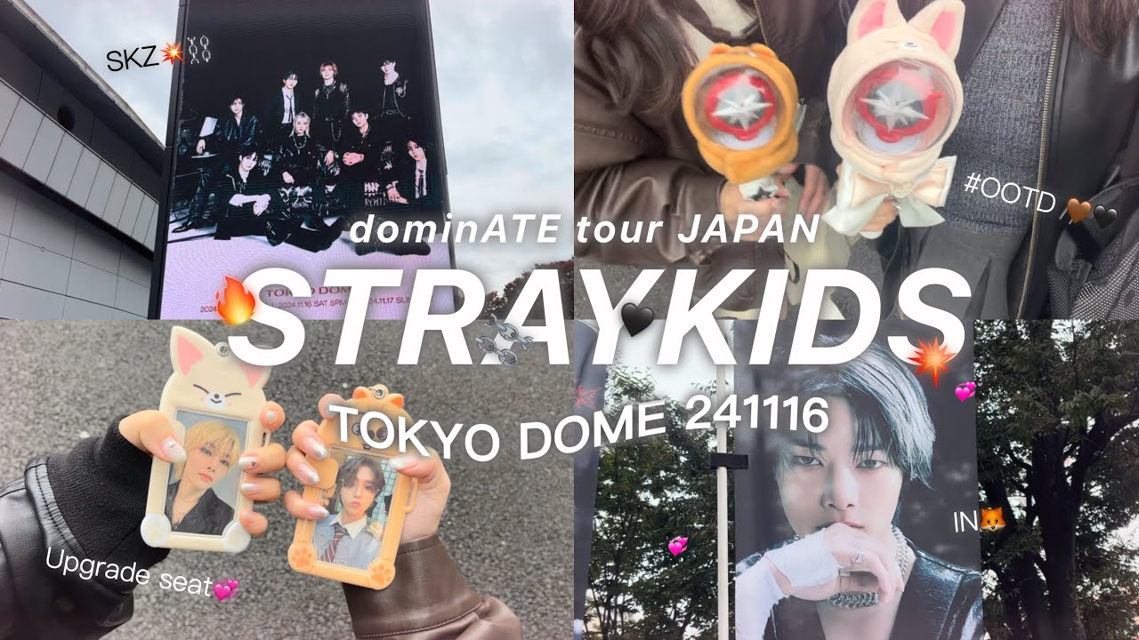 【💥SKZ 東京ドーム1116⛓️】 遂にスキズ日本公演🇯🇵🔥 / 双子コーデ×アプグレ🌟/ STAYとスキズでいっぱいの会場🎀💭 / ポポズ参戦VLOG 🐿🦊