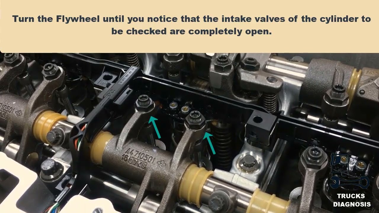 OM 471 Engine Brake Valve Clearance Adjustment