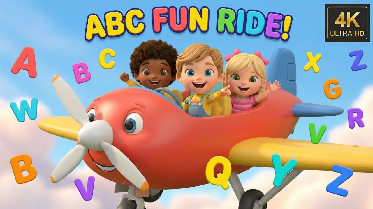 Join the ABC Fun Ride!✈️🌈Fly across the world with our happy little pilots