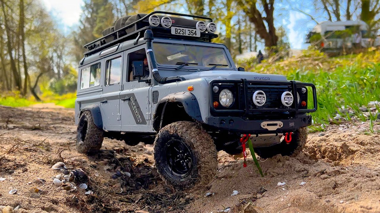 Rc Land Rover Defender 110 Boom Racing BRX02 not RC4WD Scale Off Road RC Crawler 4x4 Driving