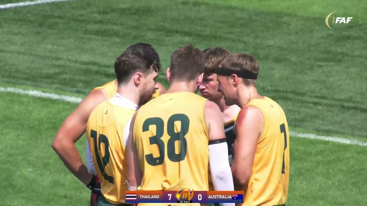 IFAF AOFCC 2023 Semifinal Australia vs Thailand Men