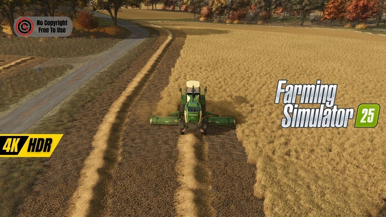 No Copyright 4K Gameplay &ndash; Farm Simulator 2025 (Free to Use Footage)