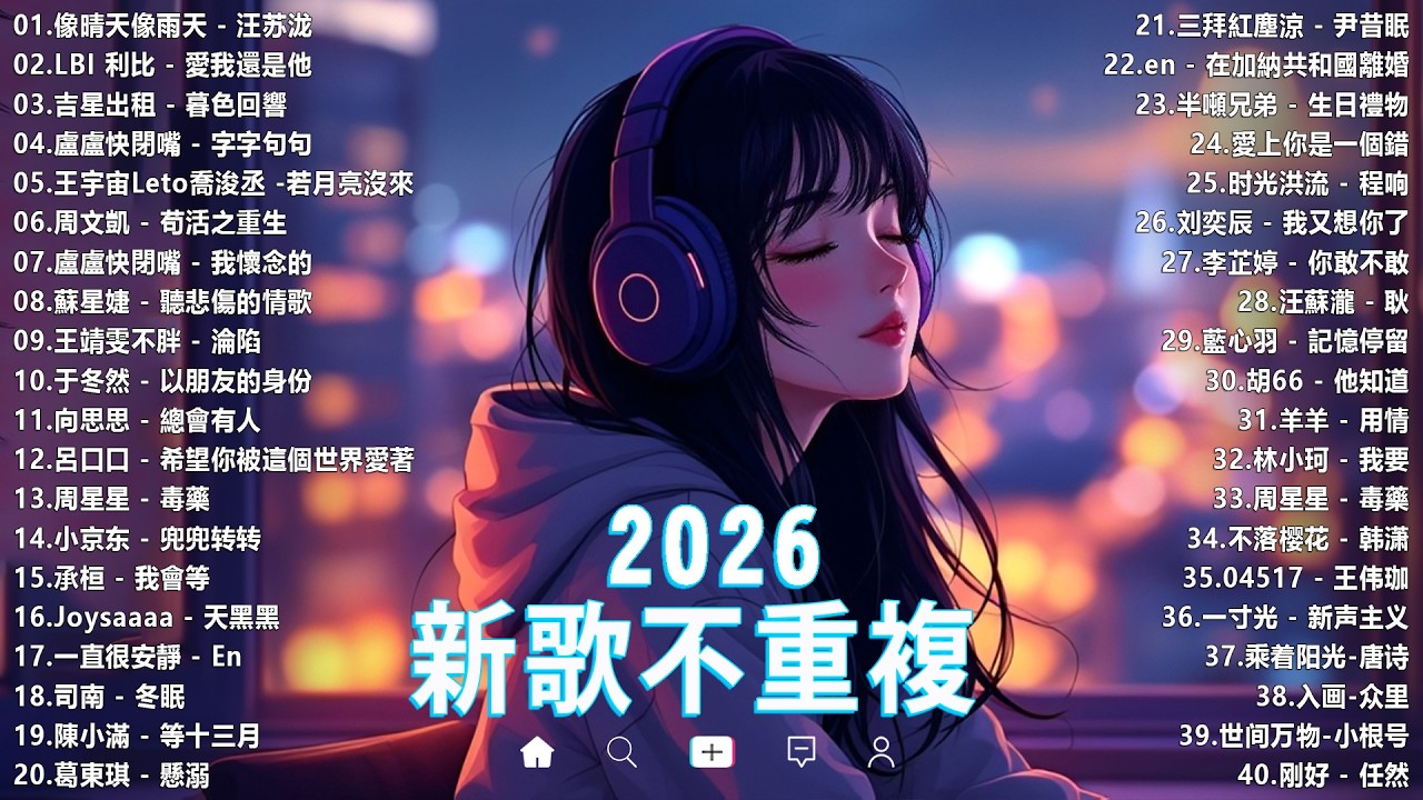 「無廣告」抖音神曲2026【2026抖音热歌】💥 douyin 抖音歌曲2026 🎵 抖音2026最火💋四月熱門歌曲最火🔥2026流行歌曲【抖音破億神曲】大陸流行歌曲2026
