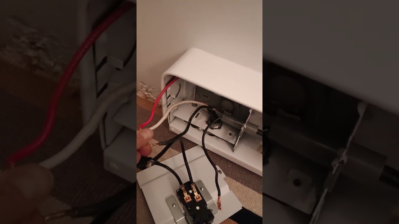 Wiring a Stelpro Brava baseboard heater with a two-wire single pole built-in thermostat 