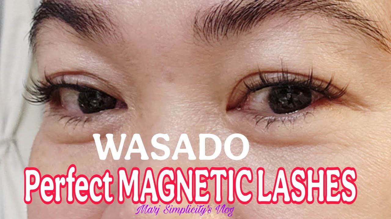 WASADO MAGNETIC LASHES UNBOXING + REVIEW + NO.14 FROST BLACK @MarjSimplicityvlog 
