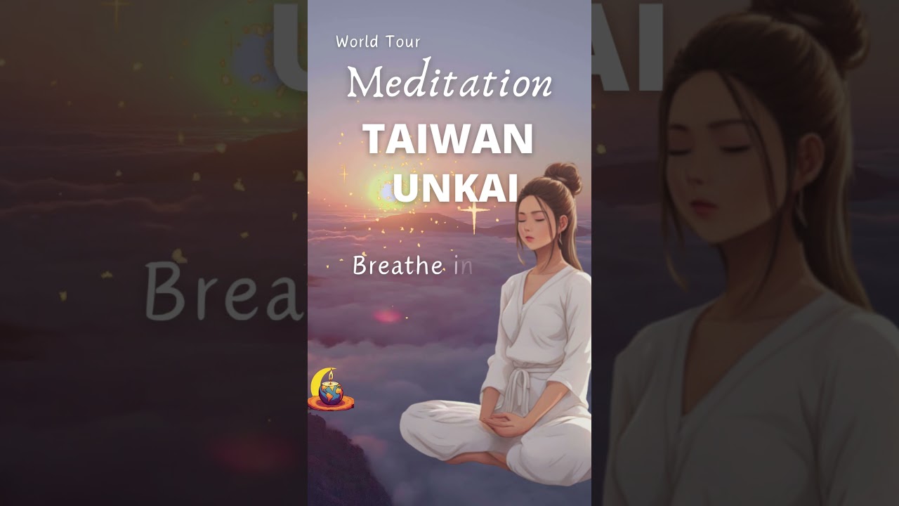 World Tour Meditation in Taiwan, sea ​​of ​​clouds #meditation #travel #relaxingmusic #yoga