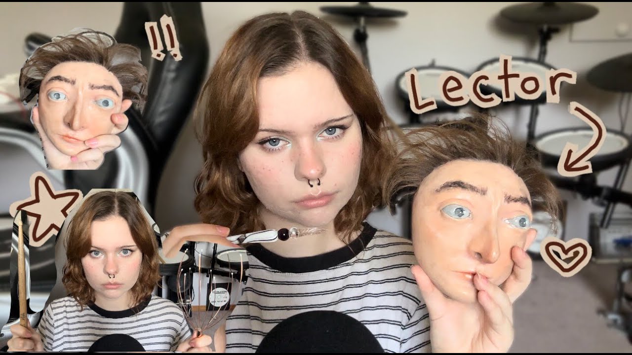 ASMR sharp or dull test on lector ❤️