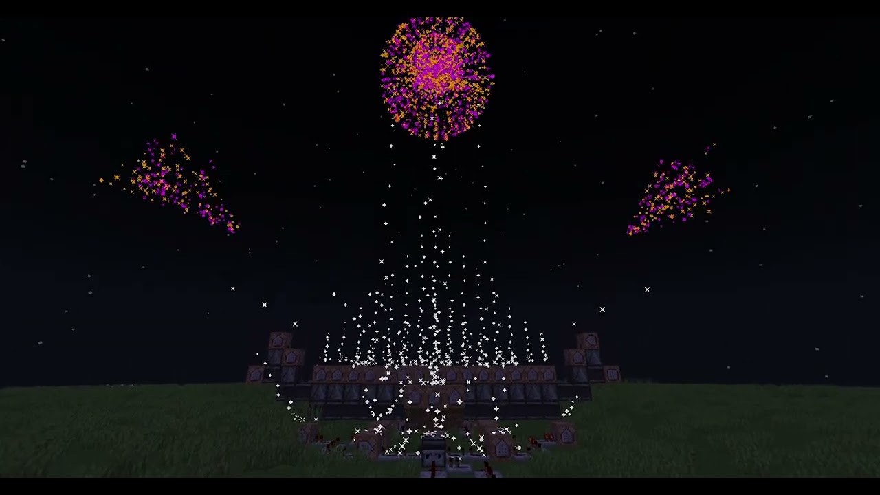 Firework display with command block - Minecraft  1.19.3