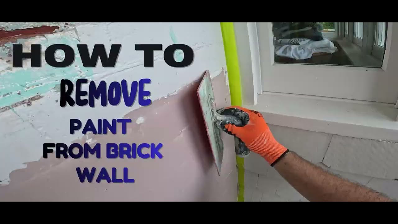 How to remove paint from brick walls