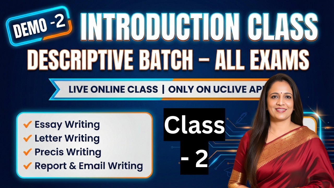 Descriptive Batch for All Exams | Demo Class - 2 | English With Rani Ma'am