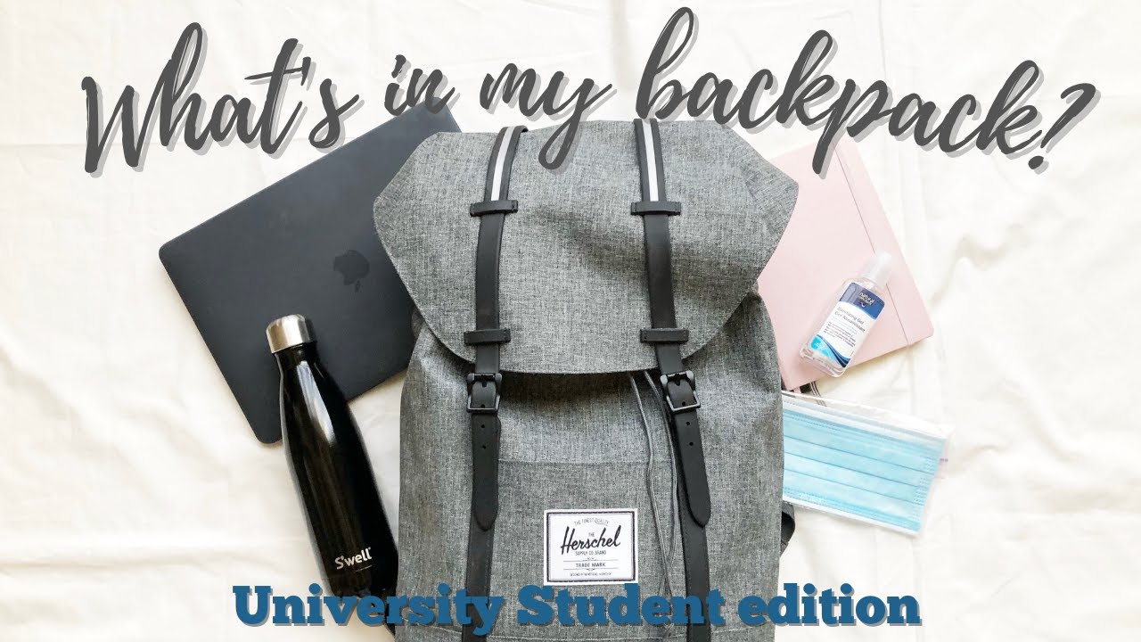what's in my backpack 2021| university edition