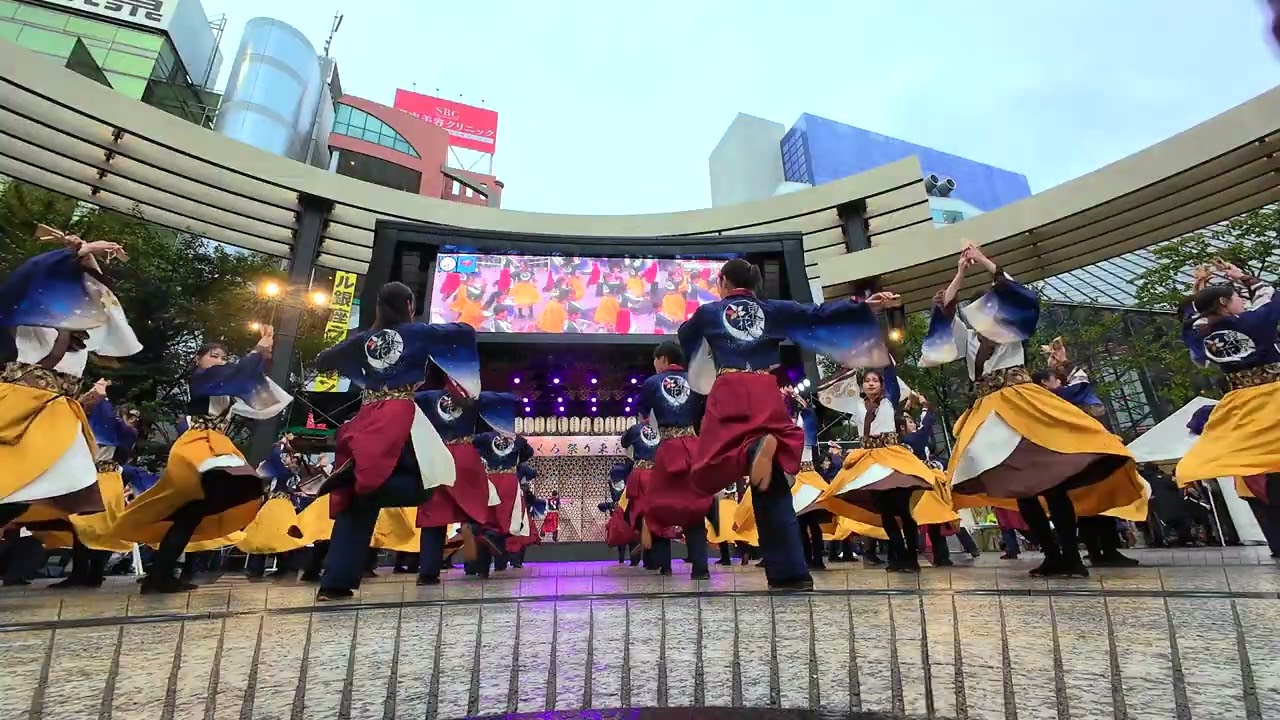【4K/広角】早稲田大学 東京花火｜彩の輪（第26回 東京よさこい 2025 前夜祭/池袋西口公園会場）