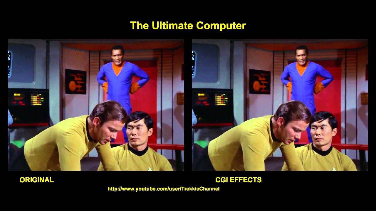Star Trek - The Ultimate Computer - visual effects comparison