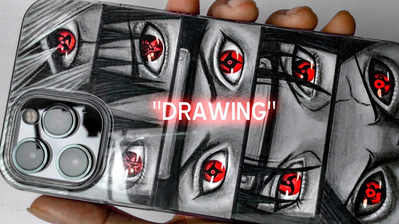 Making Mangekyou Sharingan on IPhone | ASMR Satisfying