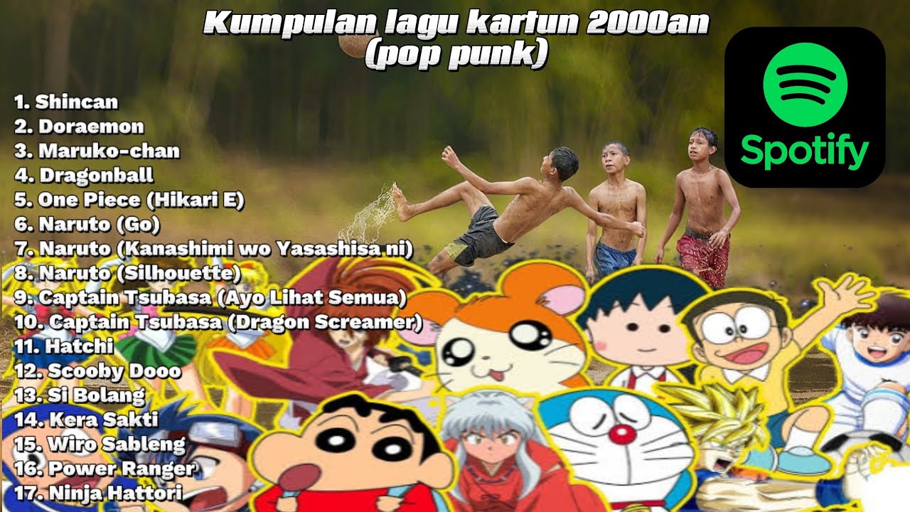 Kumpulan Lagu Kartun Jaman dulu Versi Pop Punk 🎸🔥 | Nostalgia minggu pagi di kala itu | Tren spotify