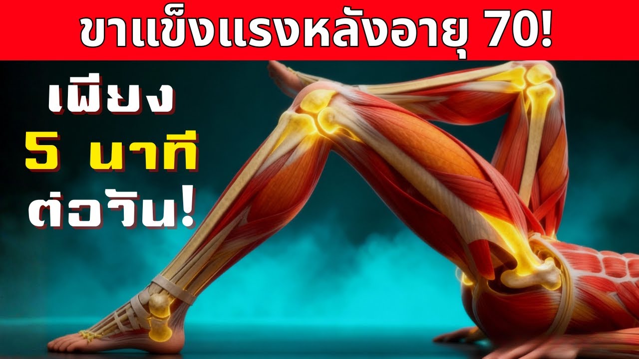 วัยเกิน 70 ต้องลอง! ท่าออกกำลังกายที่ทำให้ขาเบาและหัวใจแข็งแรงขึ้น