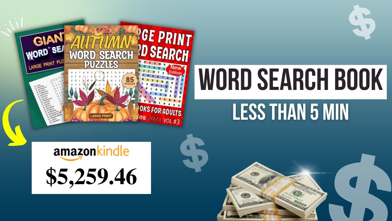 Create a Word Search Book with Free Software for Amazon KDP | Easy & Quick Tutorial
