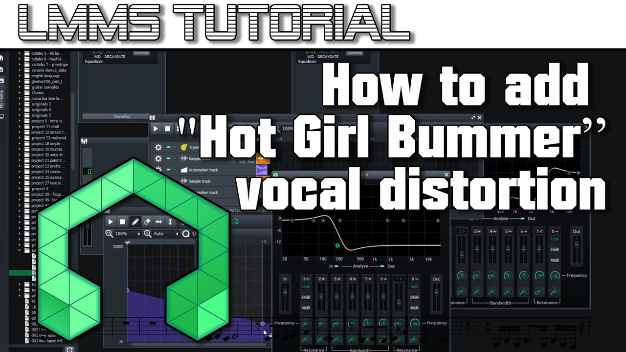 LMMS tutorial - How to add the vocal distortion effect from 
