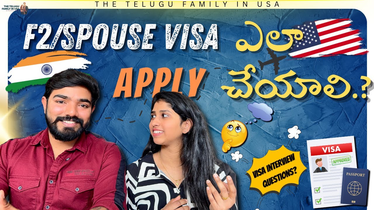 How to Apply F2/Dependent Visa | F2 Visa Process In Telugu | Rosh & Josh | Telugu Vlogs | Life in US
