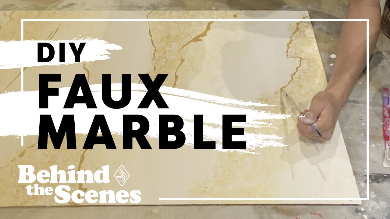 How to Make Faux Marble with Nichole Nelson | Behind the Scenes