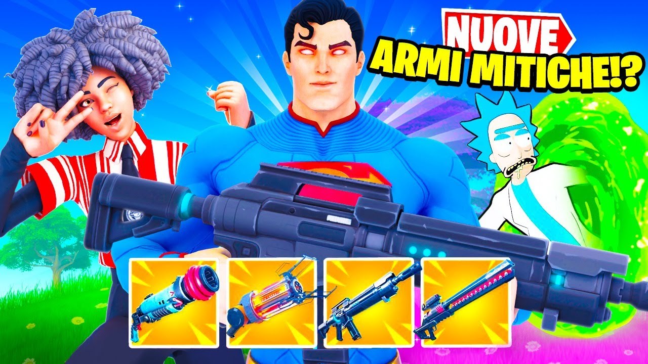 TUTTE LE ARMI MITICHE della SEASON 7 in UNA PARTITA!! 😱Fortnite Challenge