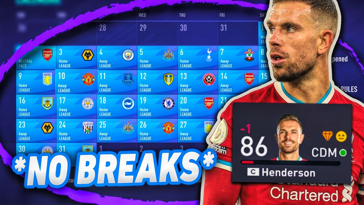 PLAYING FULL SEASON WITH NO REST DAYS IN CAREER MODE! (44 GAMES STRAIGHT!)