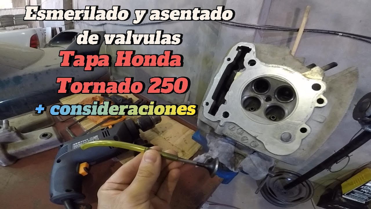 Esmerilado y asentado de valvulas. Tapa Honda Tornado 250! (Honda Twister 250)