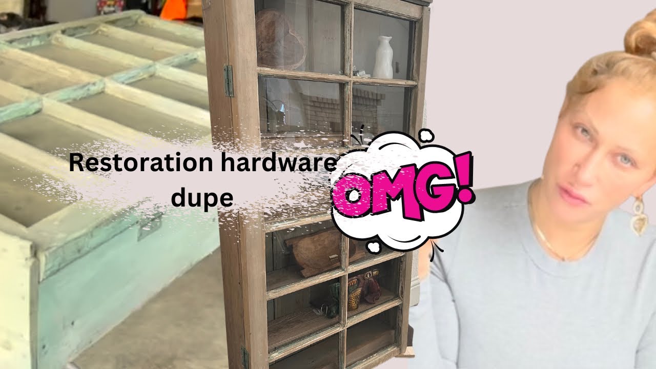 DIY Restoration Hardware style cabinet made from reclaimed wood!!