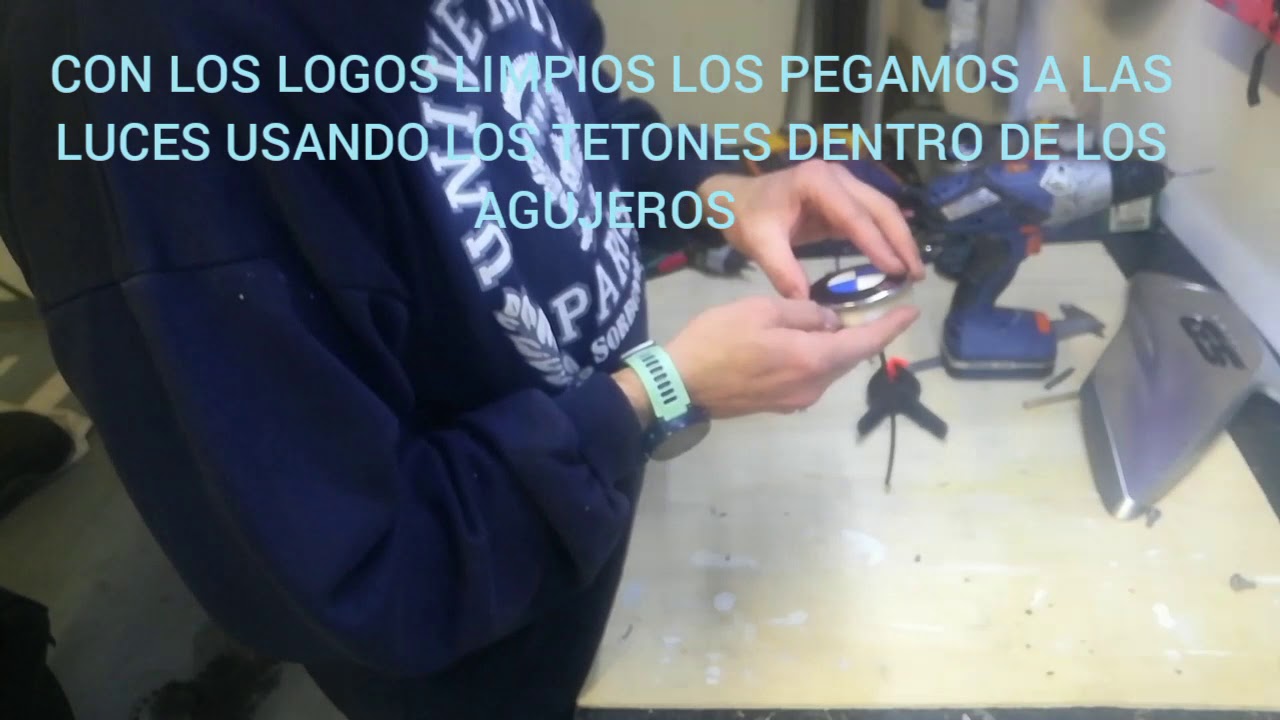 Bmw r 1200 GS. Intermitentes y drl en logo bmw
