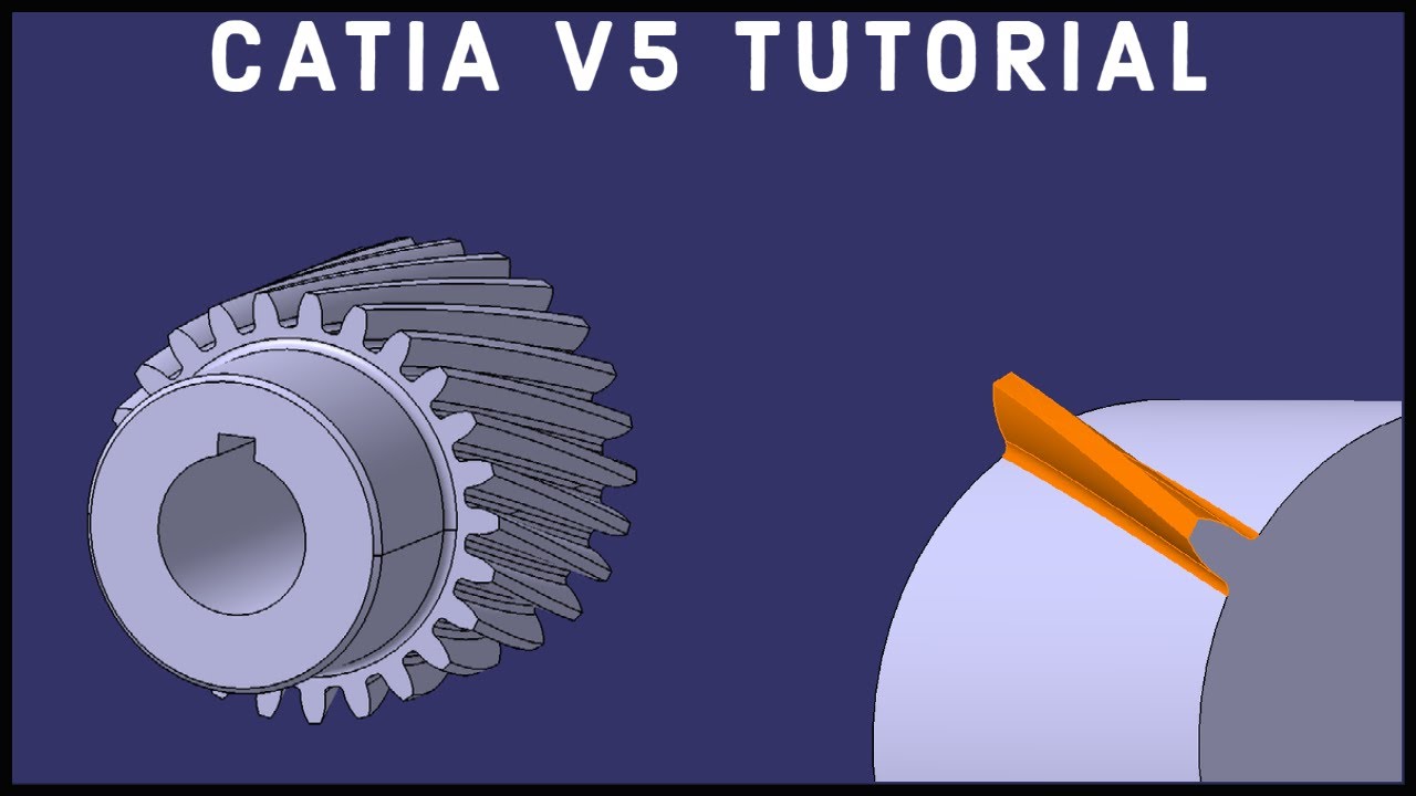 CATIA V5 Tutorial #37 | Helical Gear | Advanced