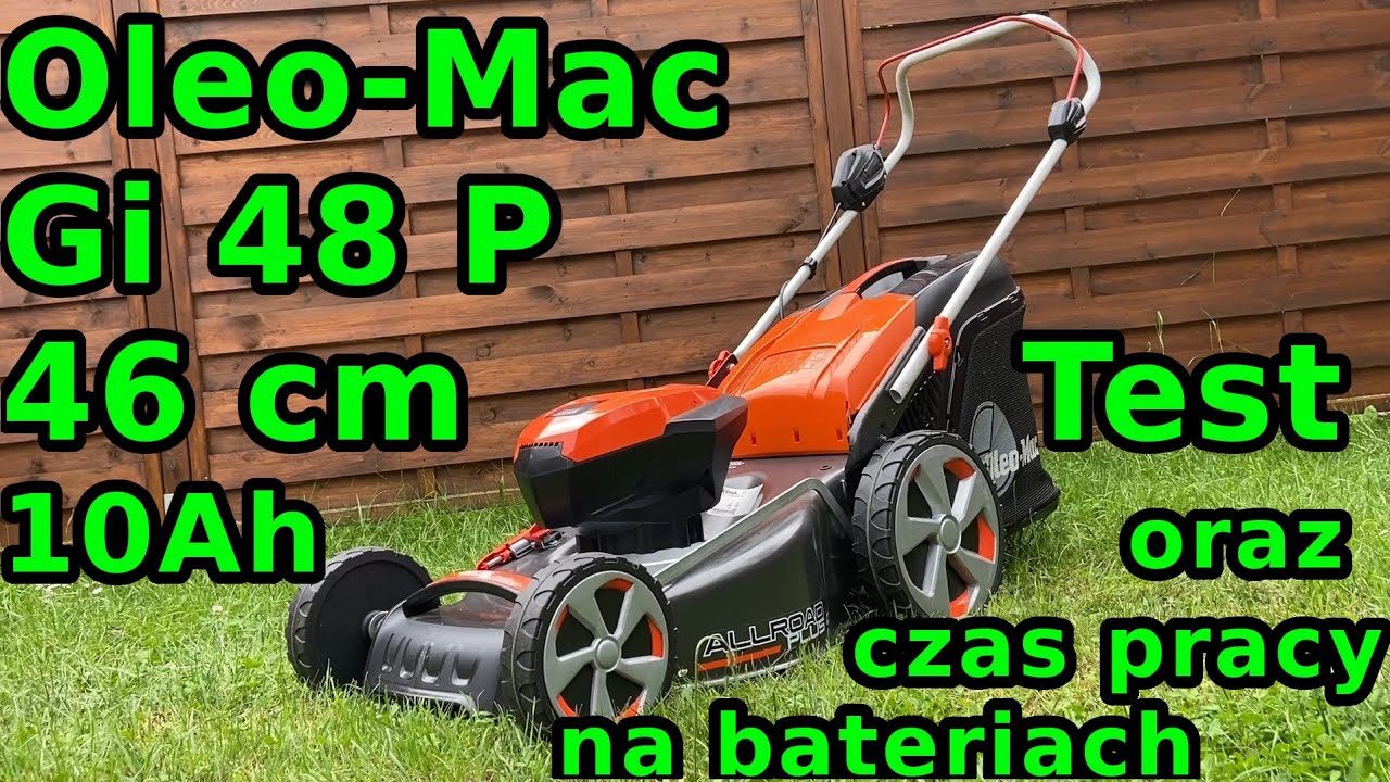 Kosiarka Akumulatorowa Oleo-Mac Gi 48 P -Test kosiarki, jej wady i zalety #52