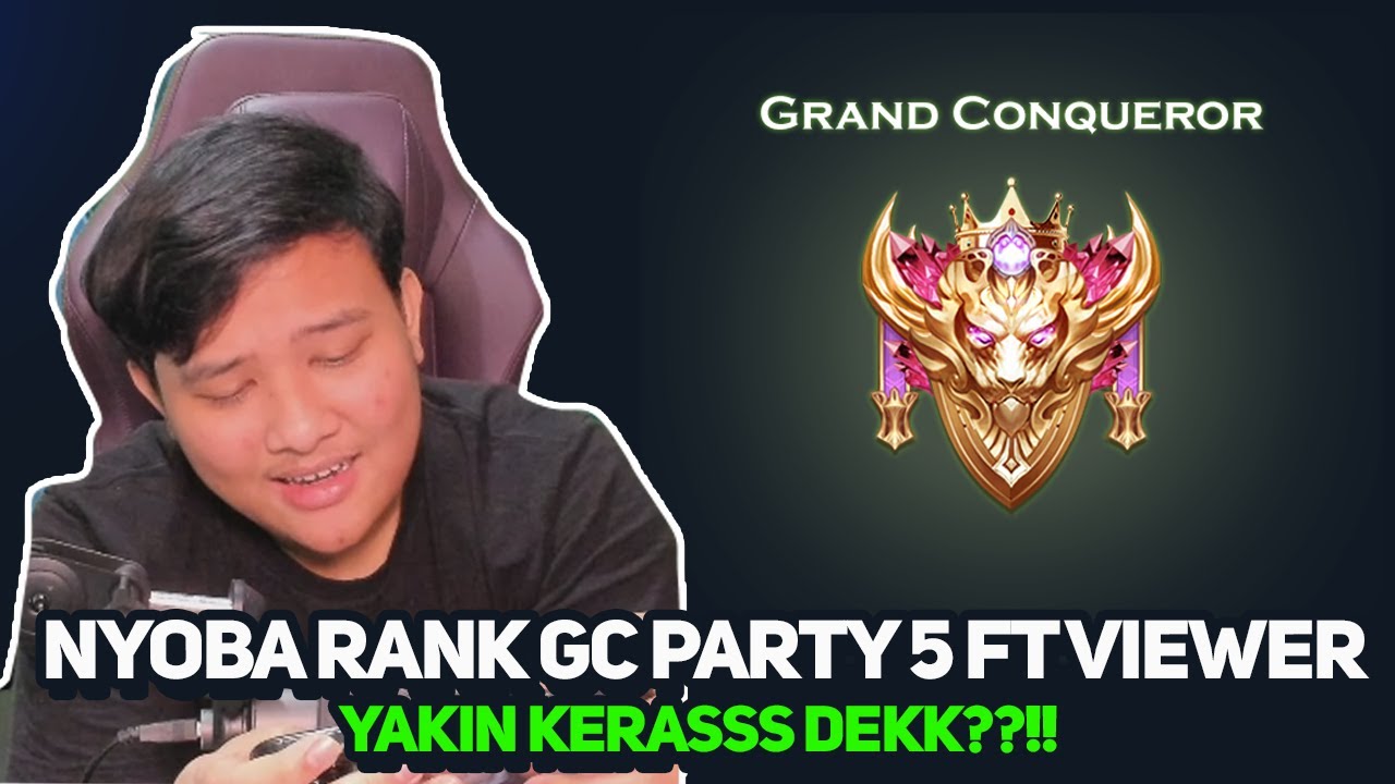RANK GRAND CONQUERROR BER 5 BARENG VIEWERS!! AOV SEKARANG GOKIL BISA NEMU RANK APAPUN~