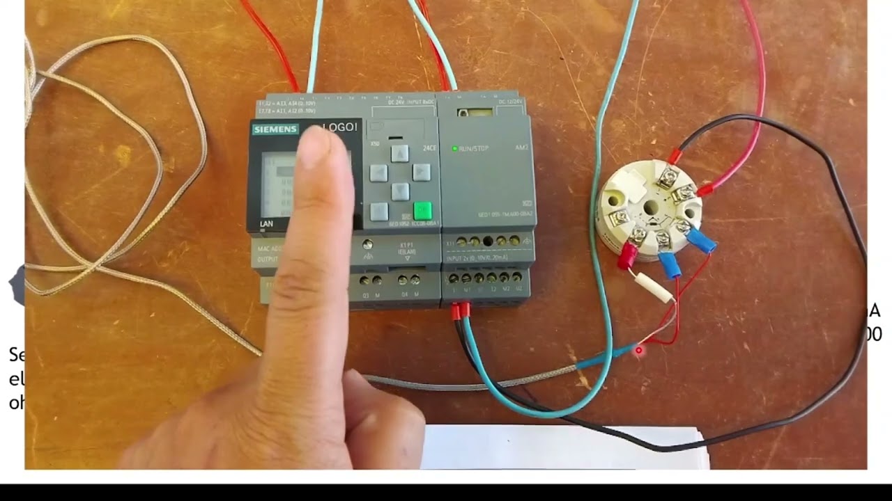 🔵 MEDICION DE TEMPERATURA CON PLC LOGO