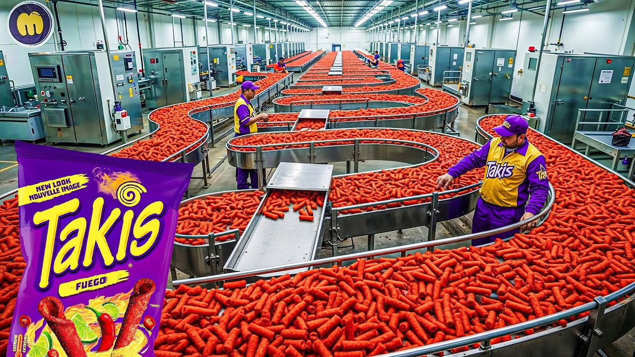 Как на самом деле производятся Takis на фабрике (острая правда о фабрике) | Процесс производства ...