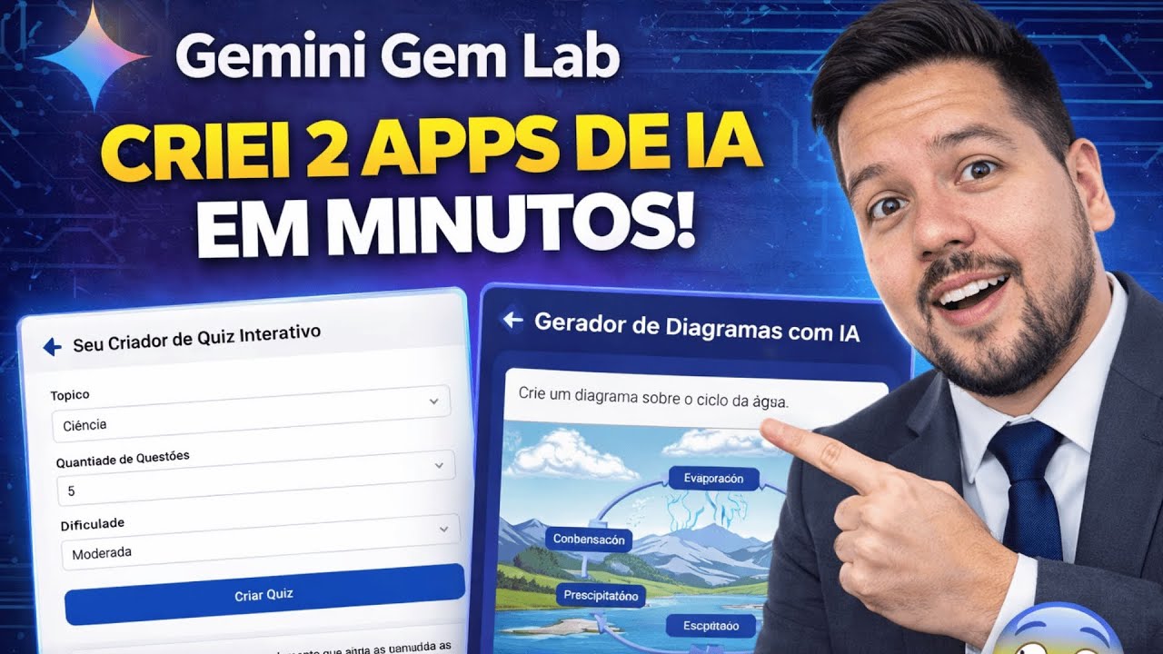 Gemini Gem Lab: Criei 2 APPS de IA em Minutos (Ninguém Está Falando Disso!) 🤯