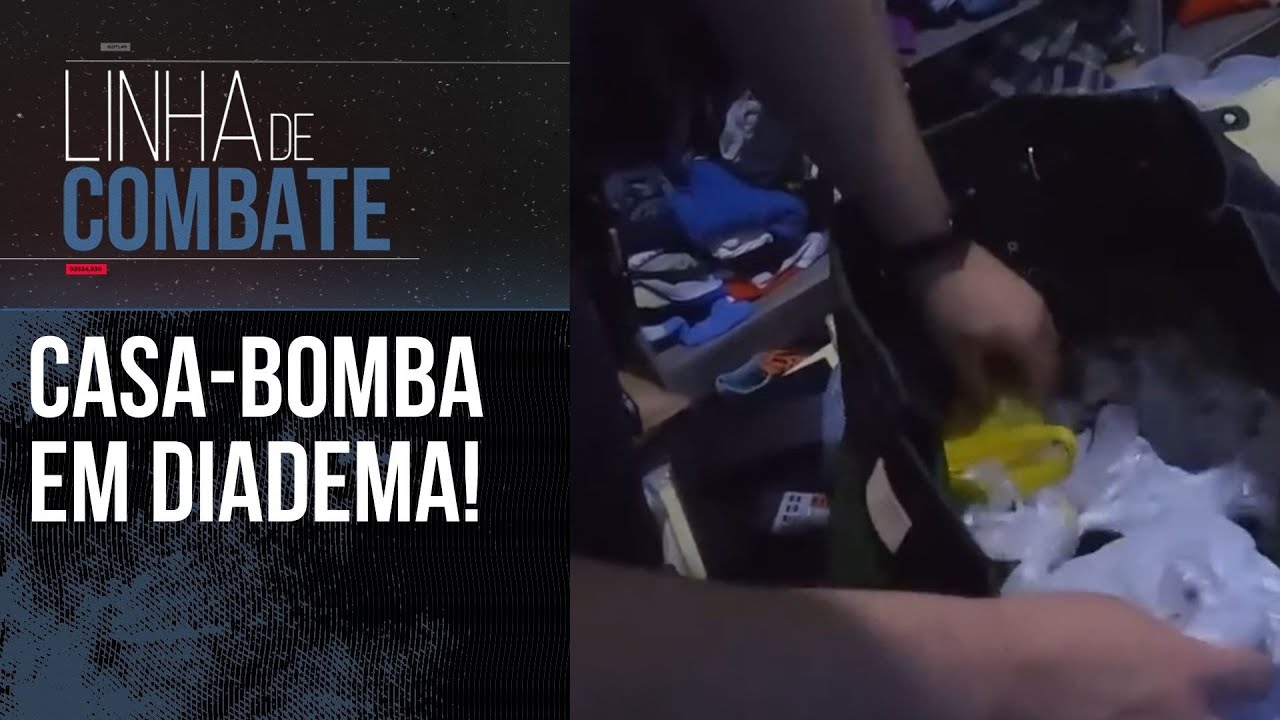 FORÇA TÁTICA DETONA CASA BOMBA E APREENDE MONTANHA DE DROGAS EM DIADEMA | LINHA DE COMBATE