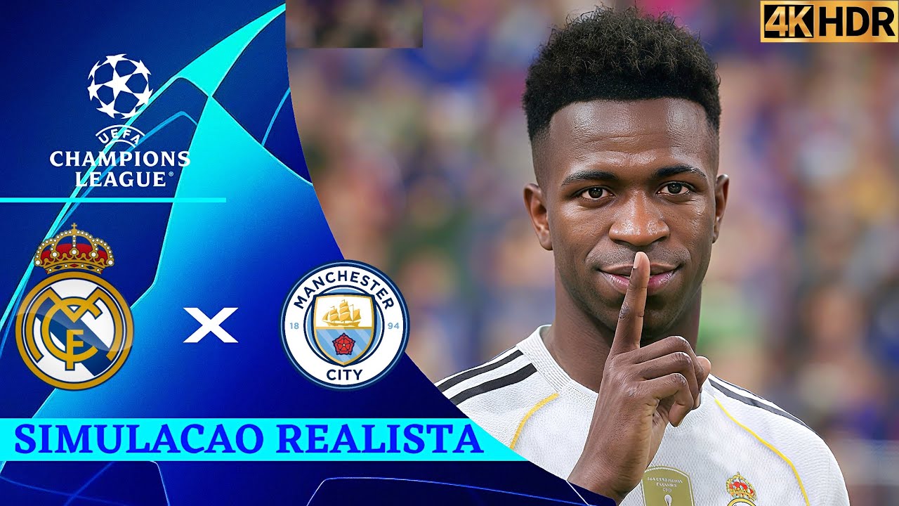 Real Madrid vs Manchester City  | Oitavas da Liga dos Campões | 4K Ultra HD (60FPS) Gogosz Patch.