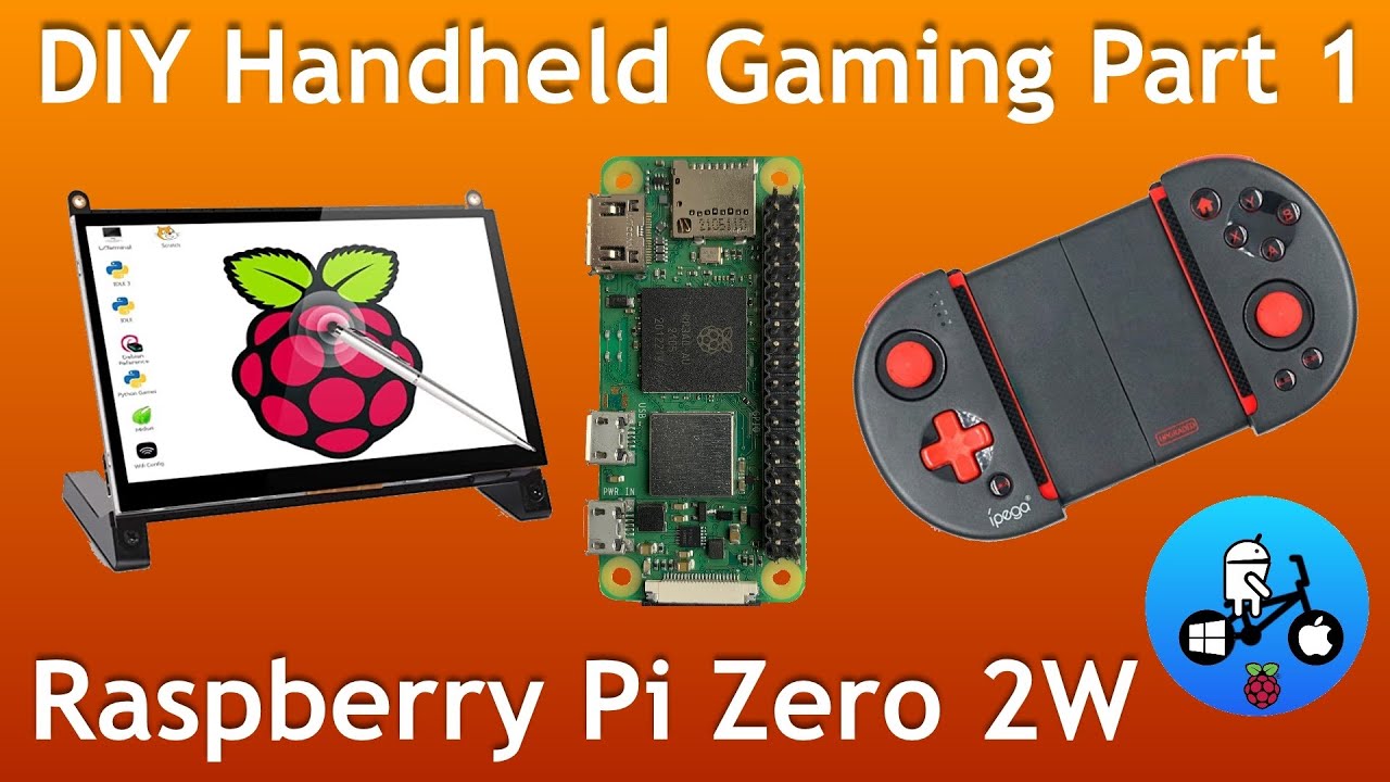 Handheld Raspberry Pi Zero 2W gaming build. Part 1.