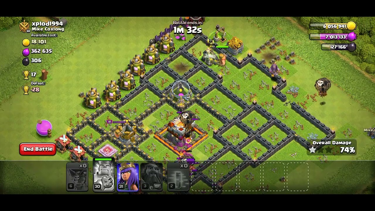 Clash of clans // Coc // Loon attack // Loot challenge // Android gameplay