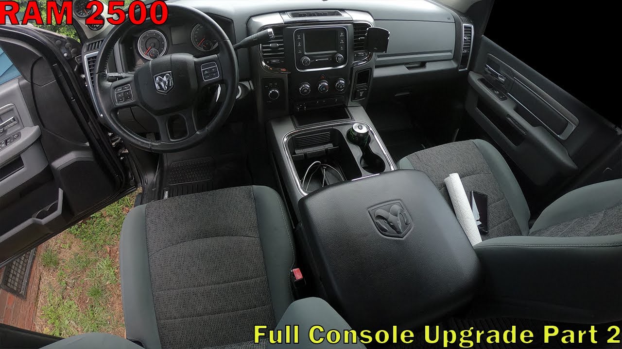 2013-2018 Ram 1500 (2500) 3500 Upgrade From Jump Seat To Full Console Part 2.