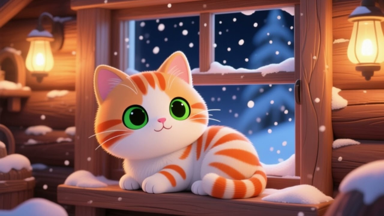 “Winter Cabin Night ❄️🏔️🕯️ | Cozy Lofi, Warm Lights & Quiet Snowy Evening Vibes”