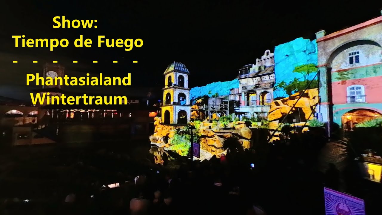 Tiempo de Fuego / Show im Phantasialand Wintertraum / 16.01.2026 / Mapping & Feuer bei Chiapas